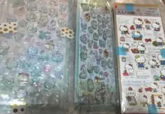 ボンボンドロップシール めろめろ2シート&キティちゃんシール 3シートセット