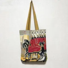 英国ヴィクトリアアンドアルバート博物館 馬と衛兵の柄トートバッグ エコバッグ