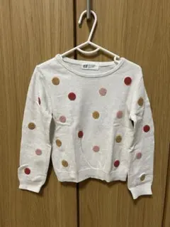 H&M ドット柄 セーター 110センチ