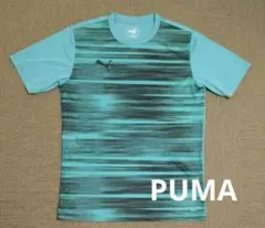 【美品】PUMA 半袖トレーニングシャツ ライトブルー Lのサムネイル