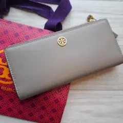 Tory Burchベージュ グレー 長財布