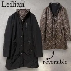 Leilian レリアン　ロングコート　リバーシブル　中わた　BASLER 11
