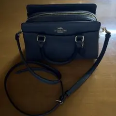 COACH ネイビー ショルダーバッグ