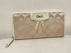 COACH コーチ シグネチャー ラウンドファスナー 長財布 箱保存袋