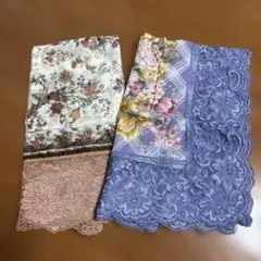 Pierre Cardin ハンカチ 2枚セット レース 花柄のサムネイル