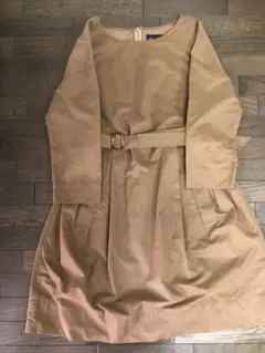 Nano Universe ベージュ ロングワンピース