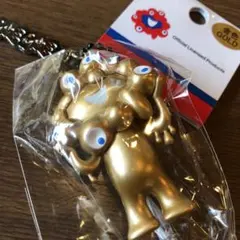 【ミャクミャク】立体PVCキーホルダー プレート付 ゴールドEXPO2025