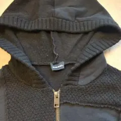 【訳アリ】DIESEL ニット フードジップアップパーカー メンズ