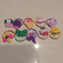 犬用カラフルヘアアクセサリー10個セット