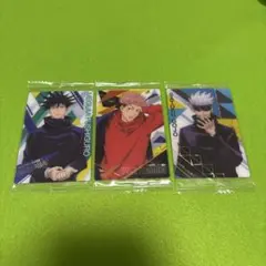 呪術廻戦　ウエハースカード　伏黒恵　虎杖悠仁　五条悟