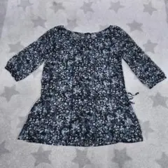 COMME CA ISM コムサイズム　コムサ　花柄　七分袖　チュニック