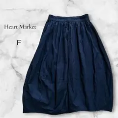 【ハートマーケット】Heart Market ギャザースカート F ネイビーのサムネイル