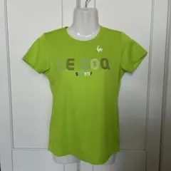 ルコックスポルティフ 半袖Tシャツ ライムグリーン