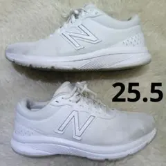 ニューバランス　25.5 白　W411TW2 メッシュ
