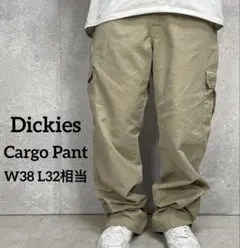 ディッキーズ　カーキチノパン　カーゴパンツ　ワーク　ストレートW38 L32相当