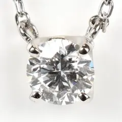 【新品仕上げ済】ヴァンドーム青山プラチナキャトルダイヤモンド1粒ネックレス