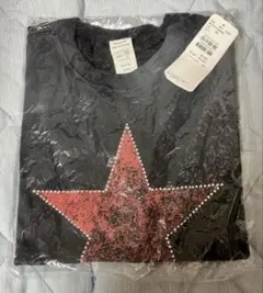 Sourcream スタッズ 星柄Tシャツ ブラック