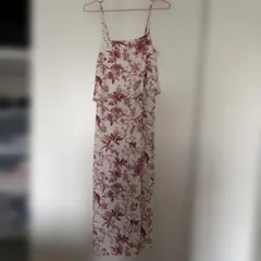 WEARHOUSE キャミワンピース フラワーとサルのプリント