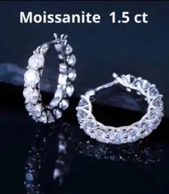 ピアス フープ パヴェ リング S925 フープ アバランチ シルバー - メルカリ