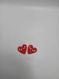 刺繍アイロンワッペン ハート2枚