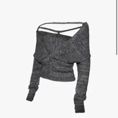 theredthread S sequin offshoulder knit - メルカリ