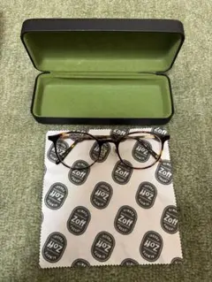 Zoff ブラウンフレーム メガネ(度あり)