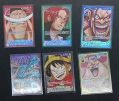 ONE PIECE 世界最強の戦士 リーダーパラレル 6種コンプ ゴッドパック