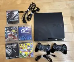 PS3本体 コントローラー2個セット ソフト5本付き