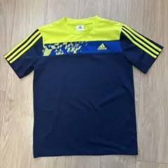 adidas プラクティスシャツ ネイビー イエロー160のサムネイル