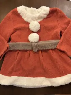 サンタ風フリースドレス（オレンジ）