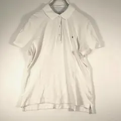 トミーヒルフィガー メンズ 半袖 ポロシャツ ホワイトMサイズ
