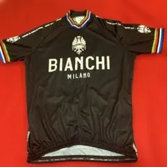 Bianchi MILANO サイクルジャージ 半袖 ブラック　サイズXLのサムネイル