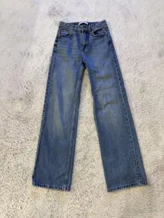 ZARA ストレートデニム ブルー　32