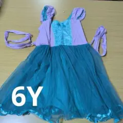 リトルマーメイド アリエル キッズ ドレス 6Y パープル×ブルー