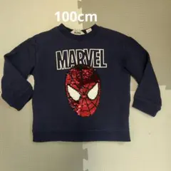 スパイダーマン　色変わりスパンコールトレーナー