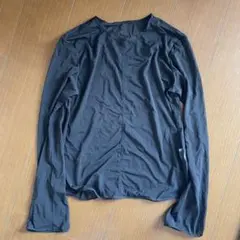 UNIQLOマメクロゴウチ シアークルーネックTシャツ ブラック　L