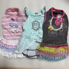 ペットパラダイス 3S 夏服ワンピース おまとめ3枚のサムネイル