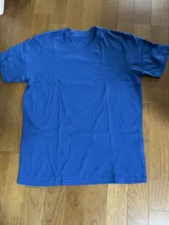 UNIQLO 青 ブルー Tシャツ Mサイズ メンズ ユニクロ 美品