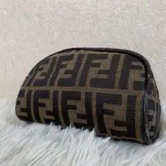 希少】FENDI フェンディ ペンケース ズッカ柄 キャンバス ベージュ