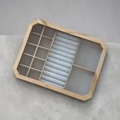 『新品未使用』ビンテージ ウッドジュエリーBOXアクセサリーボックス ZARA