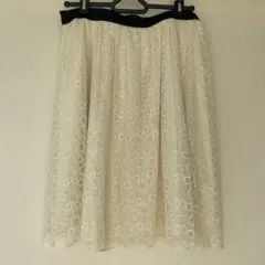 アイボリー フレアスカート F 8