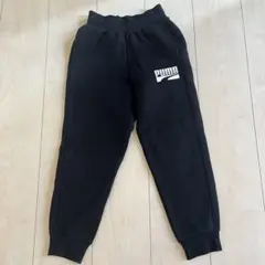 PUMA ブラック 裏起毛スウェットパンツ130cm