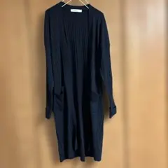 処分niko and... リブ編みロングカーディガン