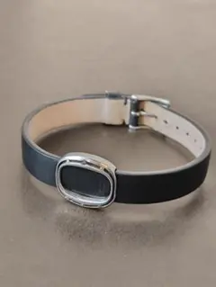 DAMIANI ダミアーニ ブラックダイヤ シルバー 925 レザーブレスレットのサムネイル