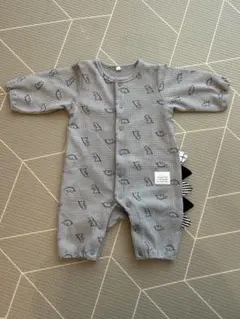 mocmof 恐竜柄ロンパース グレー　サイズ70