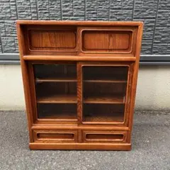 茶棚 茶箪笥！アンティーク レトロ 和風 ⭐︎【送料込】★安心の頼める便発送‼️ 最終値下】水屋箪笥 飾り棚 木製 和家具 茶棚 茶箪笥