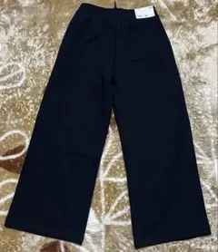 UNIQLO スウェットストレートパンツ M ブラック丈短め