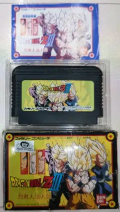 貴重！ファミコン ドラゴンボールZⅢ烈戦人造人間 箱説明書つき バンダイ