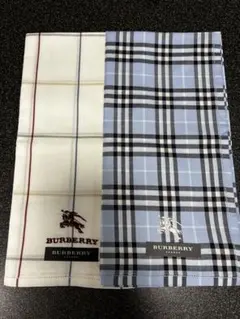 BURBERRY ハンカチ ホワイト チェック柄2点のサムネイル