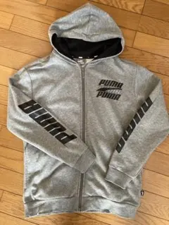 PUMA グレー フルジップパーカー 160
